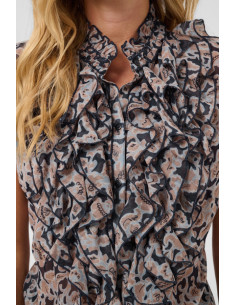 LiljaSZ Crinkle Shirt | Flower 2