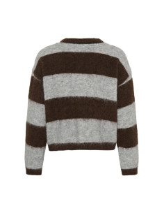 TayzieSZ Pullover | Chocolate/Grey 2