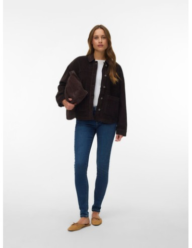VmJamie Corduroy Shacket | Chocolate