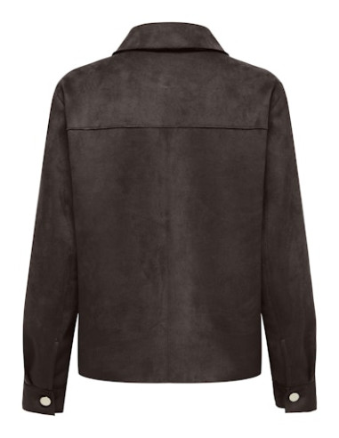 OnlMira Faux Suede Shirt | Coffee