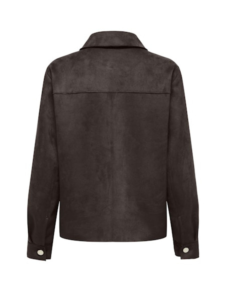 OnlMira Faux Suede Shirt | Coffee