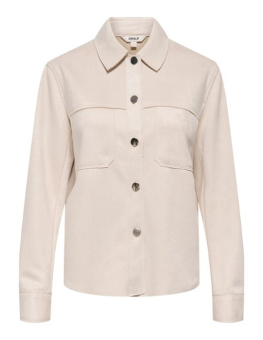 OnlMira Faux Suede Shirt | Pumice