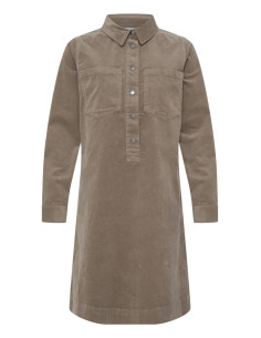 PZSally Placket Dress | Walnut