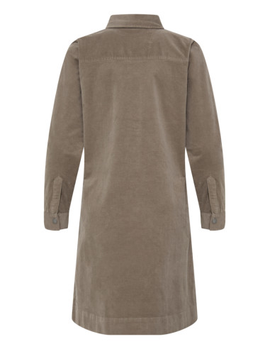 PZSally Placket Dress | Walnut
