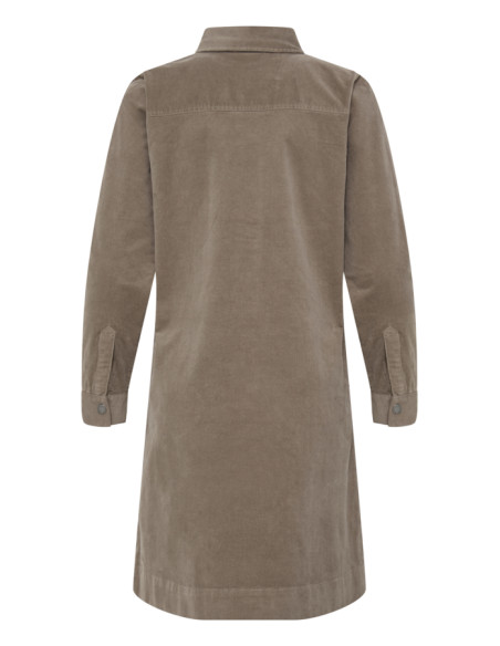 PZSally Placket Dress | Walnut
