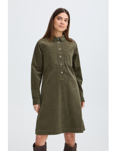 PZSally Placket Dress | Leaf 2