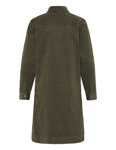 PZSally Placket Dress | Leaf