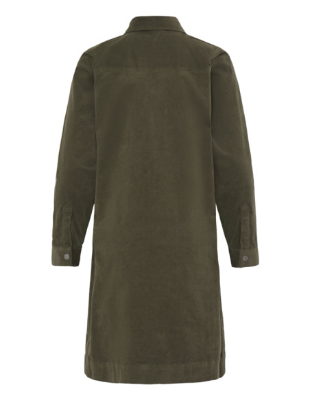 PZSally Placket Dress | Leaf