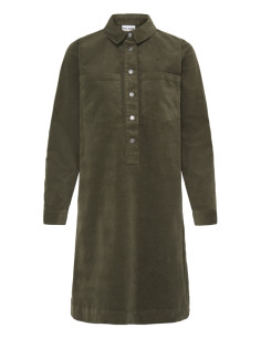 PZSally Placket Dress | Leaf
