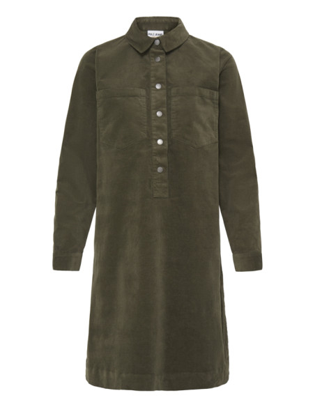 PZSally Placket Dress | Leaf