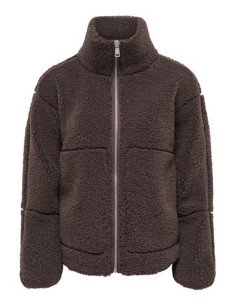 OnlAspen Teddy Jacket | Coffee