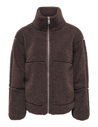 OnlAspen Teddy Jacket | Coffee
