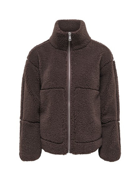 OnlAspen Teddy Jacket | Coffee