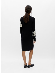 ObjRay Knit Dress | Black 2