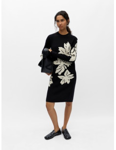 ObjRay Knit Dress | Black