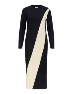 ObjEstra L/S Knit Dress | Black