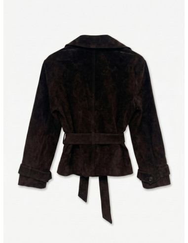 VMJanicebetty Suede Jacket | Chocolate