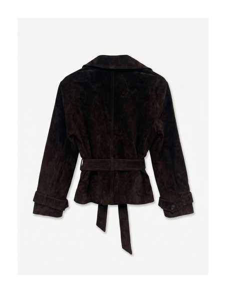VMJanicebetty Suede Jacket | Chocolate