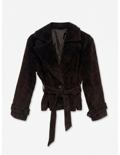 VMJanicebetty Suede Jacket | Chocolate