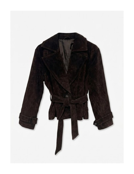 VMJanicebetty Suede Jacket | Chocolate