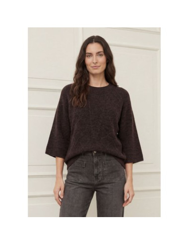 Anna S/S Pullover | Brown