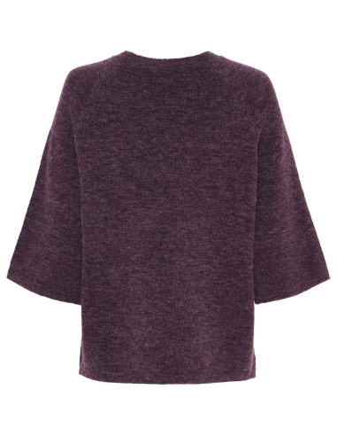 Anna S/S Pullover | Aubergine