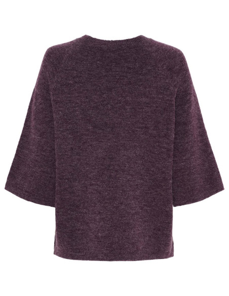 Anna S/S Pullover | Aubergine