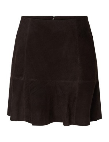 YasColly Suede Skirt | Coffee