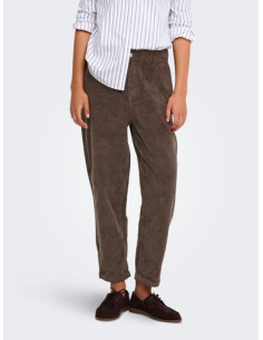 OnlFlora Cord Carot Pant | Brown