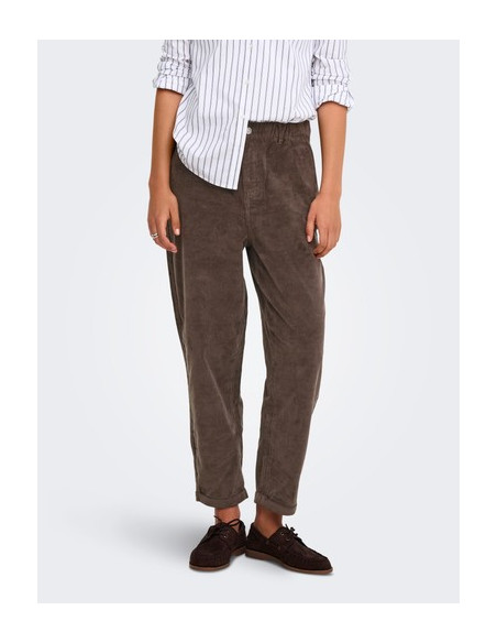 OnlFlora Cord Carot Pant | Brown