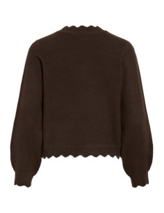 VINikolina O-Neck L/S Knit Top | Coffee 2
