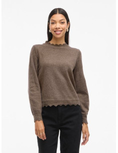 VINlkolina O-Neck L/S knit Top | Falcon 2