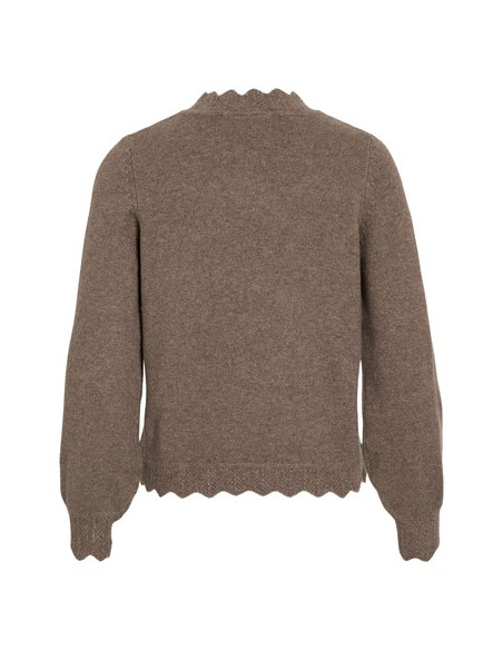 VINlkolina O-Neck L/S knit Top | Falcon