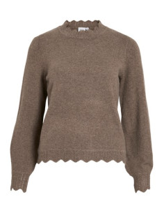 VINlkolina O-Neck L/S knit Top | Falcon