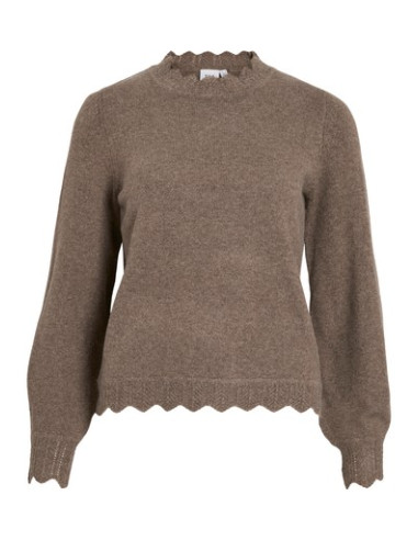 VINlkolina O-Neck L/S knit Top | Falcon