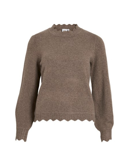 VINlkolina O-Neck L/S knit Top | Falcon