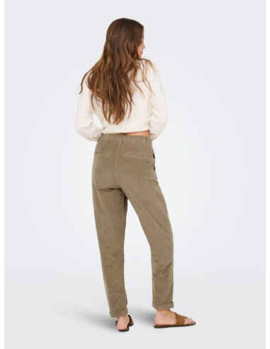 OnlFlora Cord Carot Pant | Teak