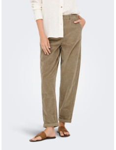 OnlFlora Cord Carot Pant | Teak