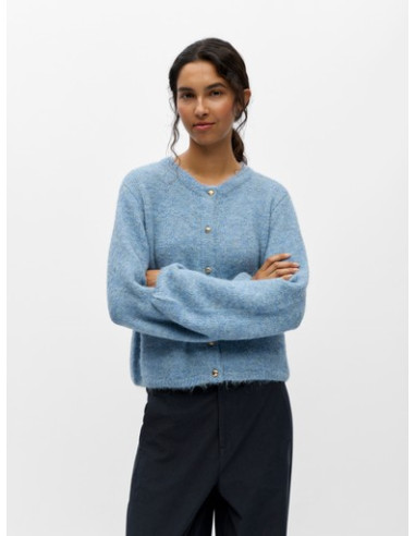 ObjSaggia Knit Cardigan | Blue