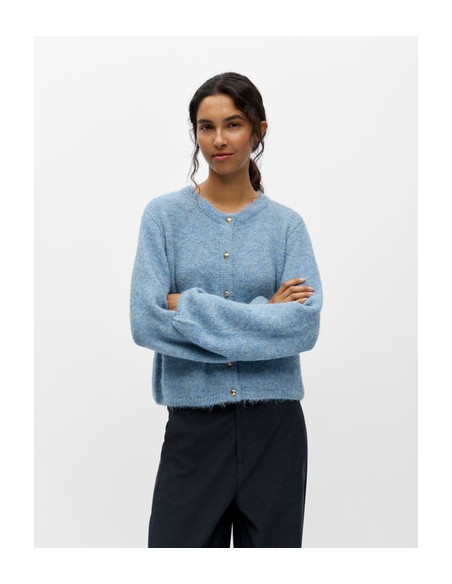 ObjSaggia Knit Cardigan | Blue