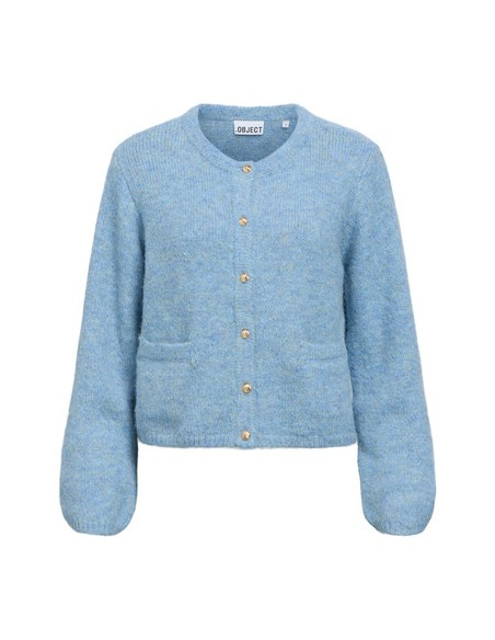 ObjSaggia Knit Cardigan | Blue