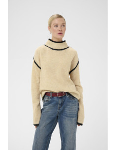 CuJia Katrina Turtleneck | Whitecap