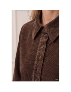 Barbel Corduroy Dress | Taupe 2