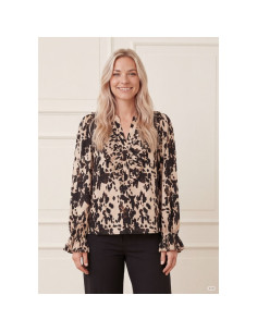Melba Pleat Blouse | Earth