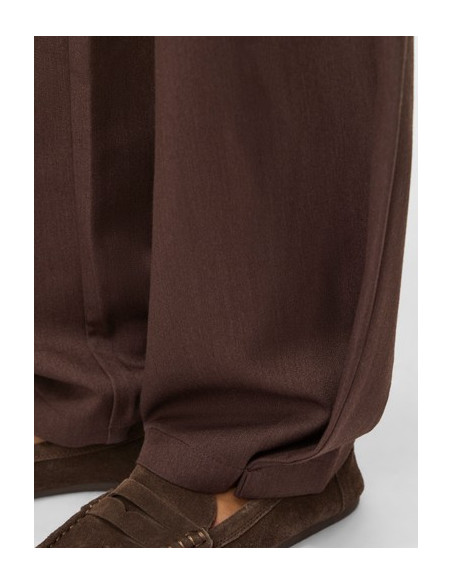 ViLeora HW Barrel Ankle Pants | Coffee