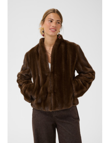 CrFrania Fur Jacket | Brown