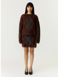 YasArgy Mohair Skirt | Coffee 2