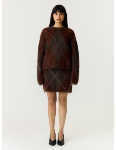 YasArgy Mohair Skirt | Coffee