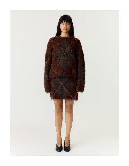YasArgy Mohair Skirt | Coffee
