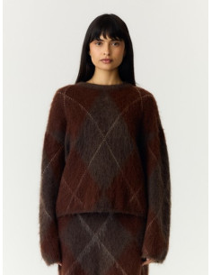 YasArgy Mohair Pullover | Coffee